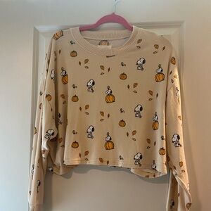 American eagle fall snoopy pajama set